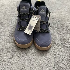 Adidas Kids' Blue and Tan Sneakers